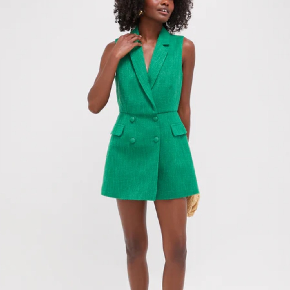 Tuckernuck Green Sleeveless Jumpsuit